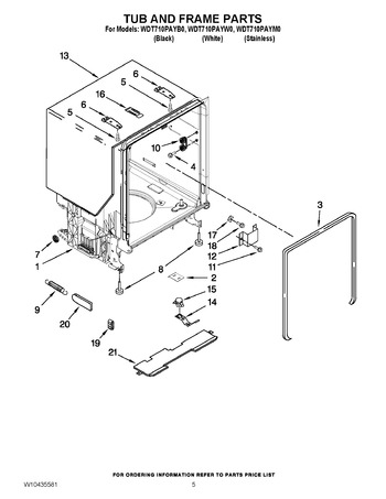 Diagram for WDT710PAYW0