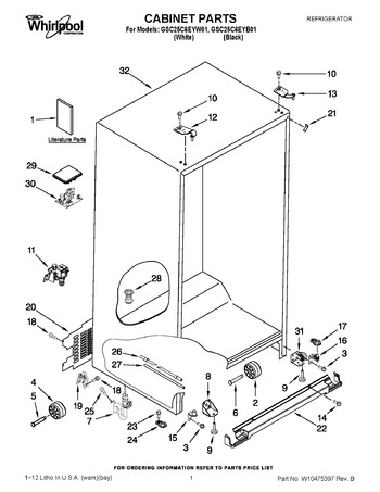 Diagram for GSC25C6EYB01