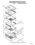 Diagram for 03 - Refrigerator Shelf Parts