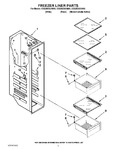 Diagram for 04 - Freezer Liner Parts