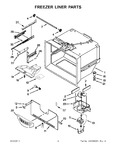 Diagram for 03 - Freezer Liner Parts