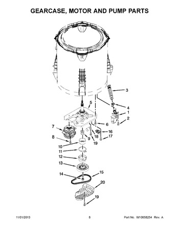 Diagram for WTW5810BW0