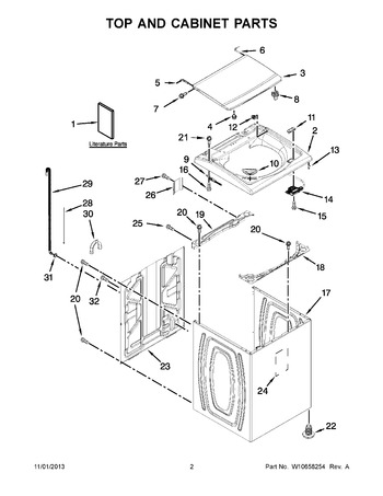 Diagram for WTW5810BW0