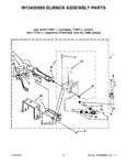 Diagram for 05 - W10400668 Burner Assembly Parts