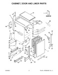 Diagram for 02 - Cabinet, Door And Liner Parts