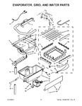 Diagram for 03 - Evaporator, Grid, And Water Parts