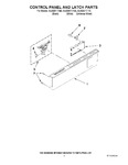 Diagram for 02 - Control Panel And Latch Parts