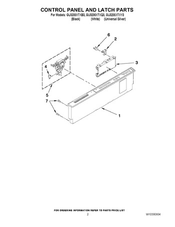 Diagram for GU3200XTXY3