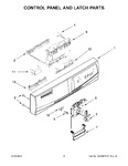 Diagram for 03 - Control Panel And Latch Parts