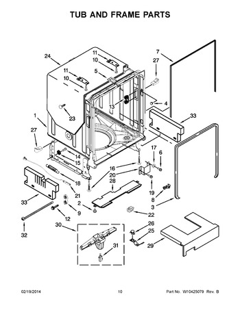 Diagram for KUDS30IXWH3