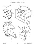 Diagram for 04 - Freezer Liner Parts