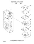 Diagram for 04 - Freezer Liner Parts