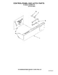 Diagram for 02 - Control Panel And Latch Parts