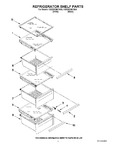 Diagram for 03 - Refrigerator Shelf Parts