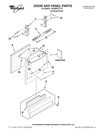 Diagram for 7GU3800XTVY5