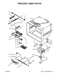 Diagram for 04 - Freezer Liner Parts