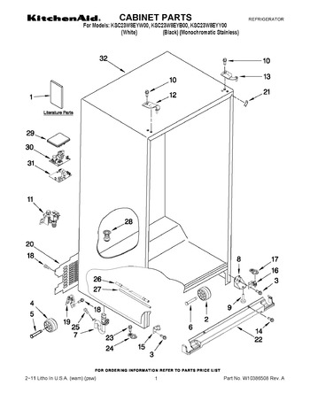 Diagram for KSC23W8EYB00