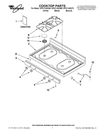 Diagram for WFG114SWQ0