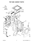 Diagram for 02 - Top And Cabinet Parts