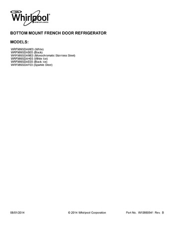 Diagram for WRF989SDAM03