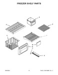 Diagram for 07 - Freezer Shelf Parts