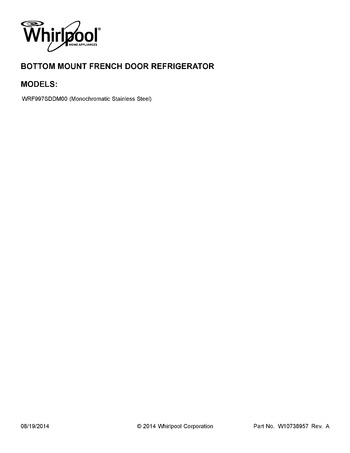 Diagram for WRF997SDDM00