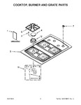 Diagram for 02 - Cooktop, Burner And Grate Parts