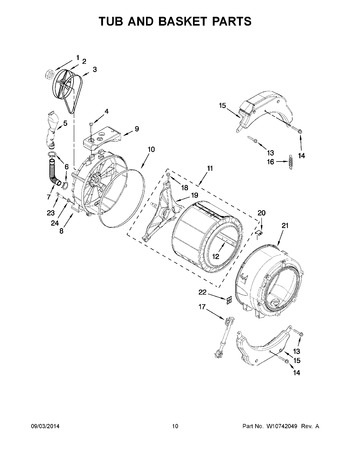 Diagram for YWFW9050XW01