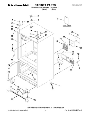 Diagram for KFIS25XVBL3