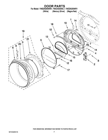 Diagram for YWED9250WW1