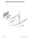 Diagram for 03 - Control Panel And Latch Parts