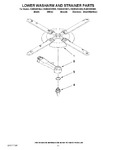 Diagram for 11 - Lower Washarm And Strainer Parts