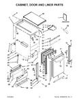 Diagram for 02 - Cabinet, Door And Liner Parts