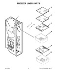 Diagram for 05 - Freezer Liner Parts