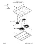 Diagram for 02 - Cooktop Parts