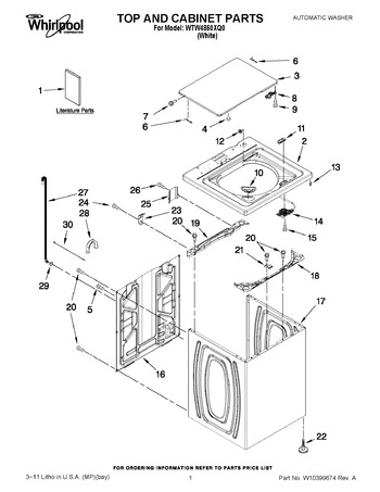 Diagram for WTW4850XQ0