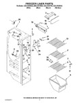 Diagram for 04 - Freezer Liner Parts