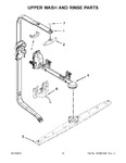 Diagram for 08 - Upper Wash And Rinse Parts