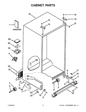 Diagram for WRS571CIDW00