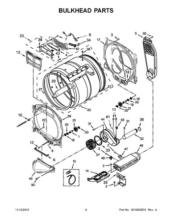 Diagram for WED8000DW2