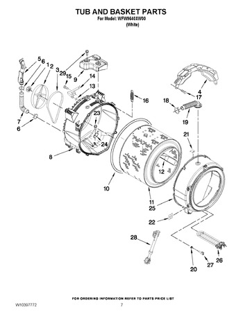 Diagram for WFW9640XW00