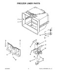 Diagram for 04 - Freezer Liner Parts