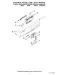 Diagram for 02 - Control Panel And Latch Parts