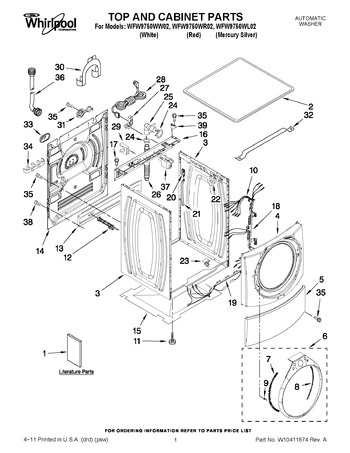 Diagram for WFW9750WR02