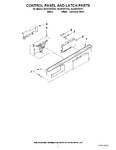 Diagram for 02 - Control Panel And Latch Parts