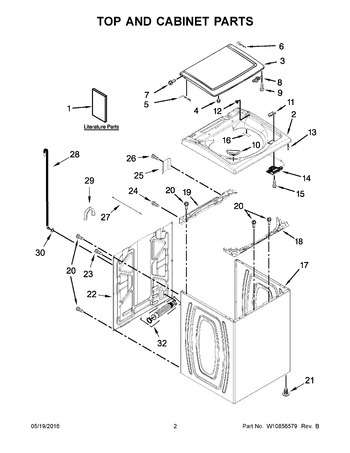 Diagram for 7MWTW5521BW1