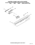 Diagram for 02 - Control Panel And Latch Parts