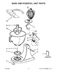 Diagram for 03 - Base And Pedestal Unit Parts