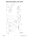 Diagram for 03 - Base And Pedestal Unit Parts