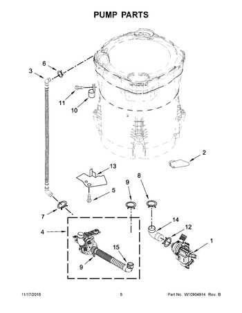 Diagram for WTW8500DR1